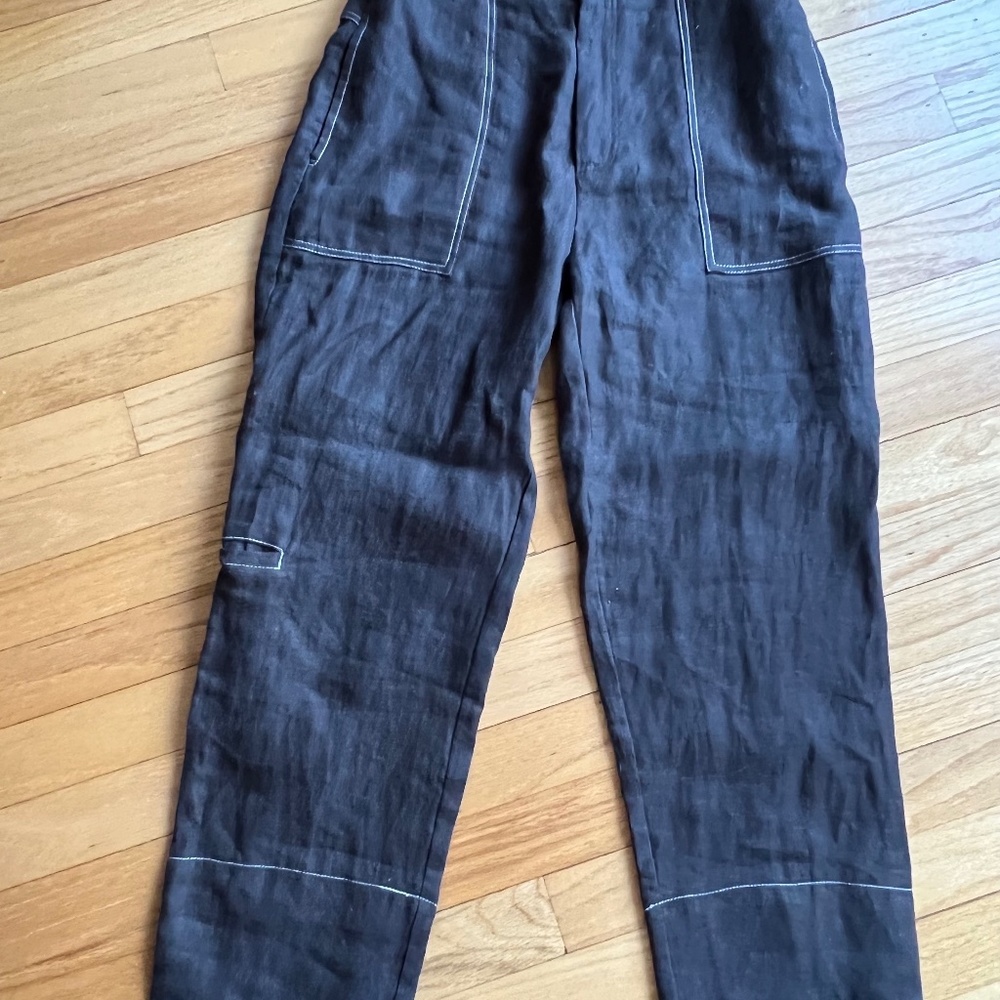Cropped Linen Trousers